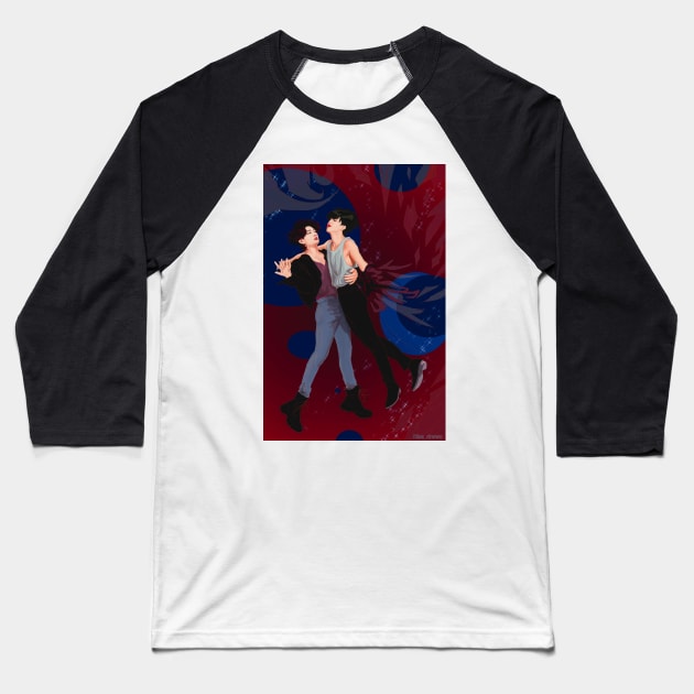 Floating Baseball T-Shirt by Elsa-draws